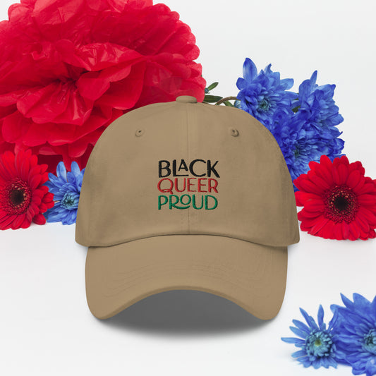 BLACK QUEER PROUD brimmed cap
