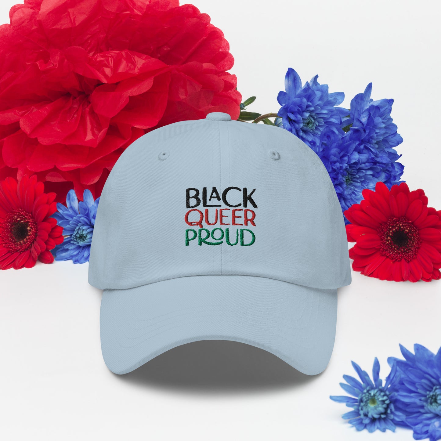 BLACK QUEER PROUD brimmed cap