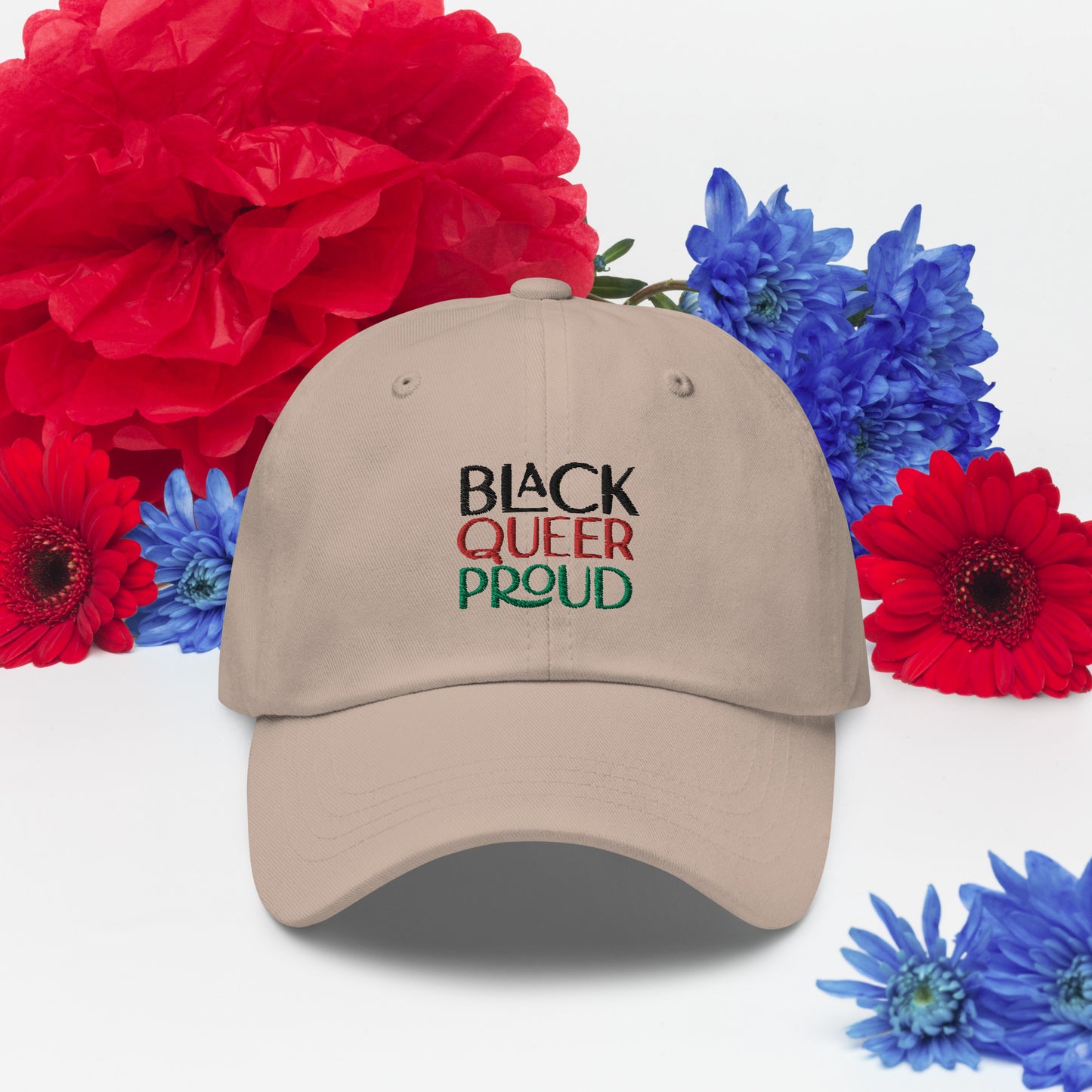 BLACK QUEER PROUD brimmed cap