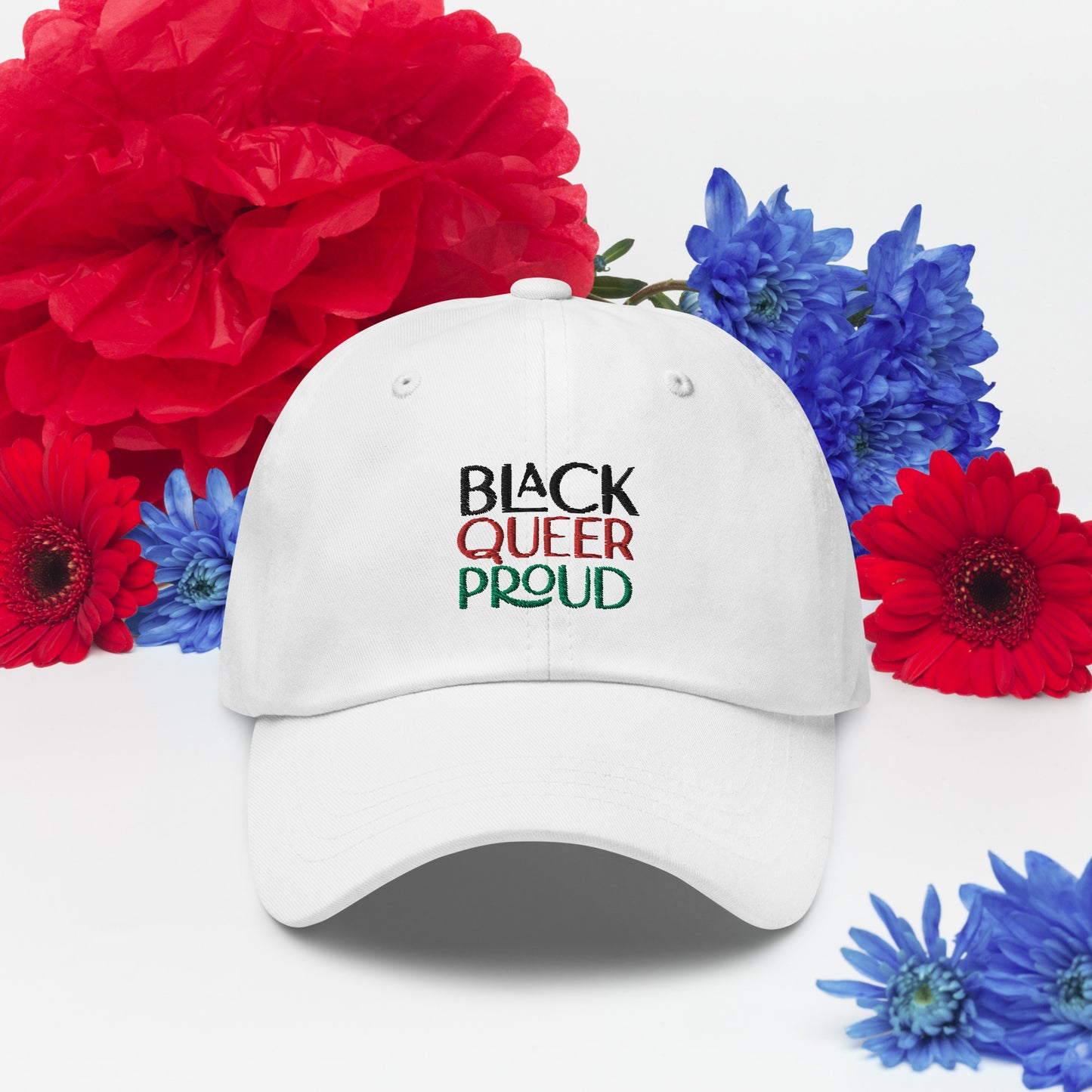 BLACK QUEER PROUD brimmed cap