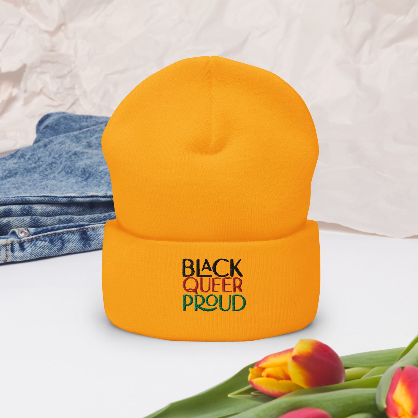 BLACK QUEER PROUD Cuffed Beanie